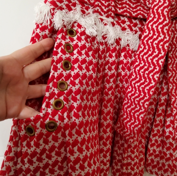 DoDo Bar Or Jacquard Knit Belted Mini Skirt Size S - Picture 3 of 9